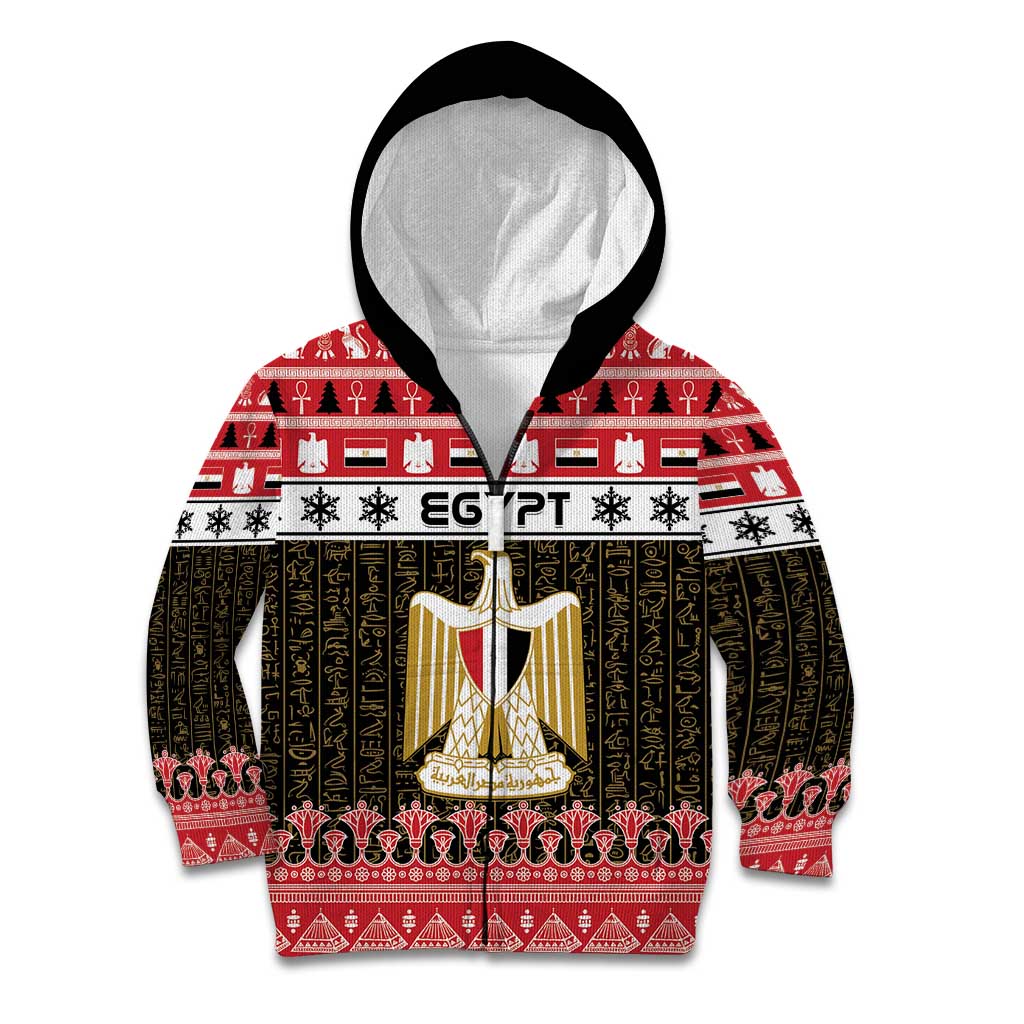 Egypt Christmas Kid Hoodie Coat Of Arms Eid Milad Majid - Wonder Print Shop