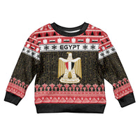 Egypt Christmas Kid Ugly Christmas Sweater Coat Of Arms Eid Milad Majid LT15