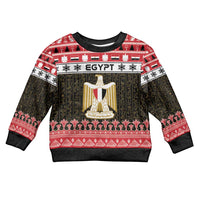 Egypt Christmas Kid Ugly Christmas Sweater Coat Of Arms Eid Milad Majid - Wonder Print Shop