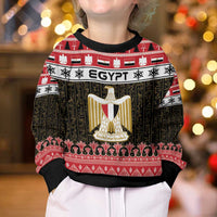 Egypt Christmas Kid Ugly Christmas Sweater Coat Of Arms Eid Milad Majid - Wonder Print Shop