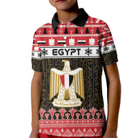 Egypt Christmas Kid Polo Shirt Coat Of Arms Eid Milad Majid - Wonder Print Shop