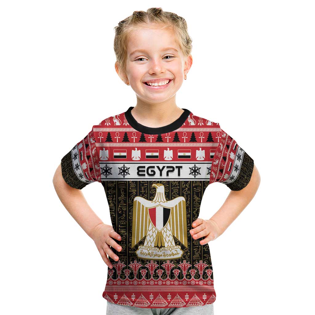 Egypt Christmas Kid T Shirt Coat Of Arms Eid Milad Majid - Wonder Print Shop