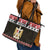 Egypt Christmas Leather Tote Bag Coat Of Arms Eid Milad Majid - Wonder Print Shop
