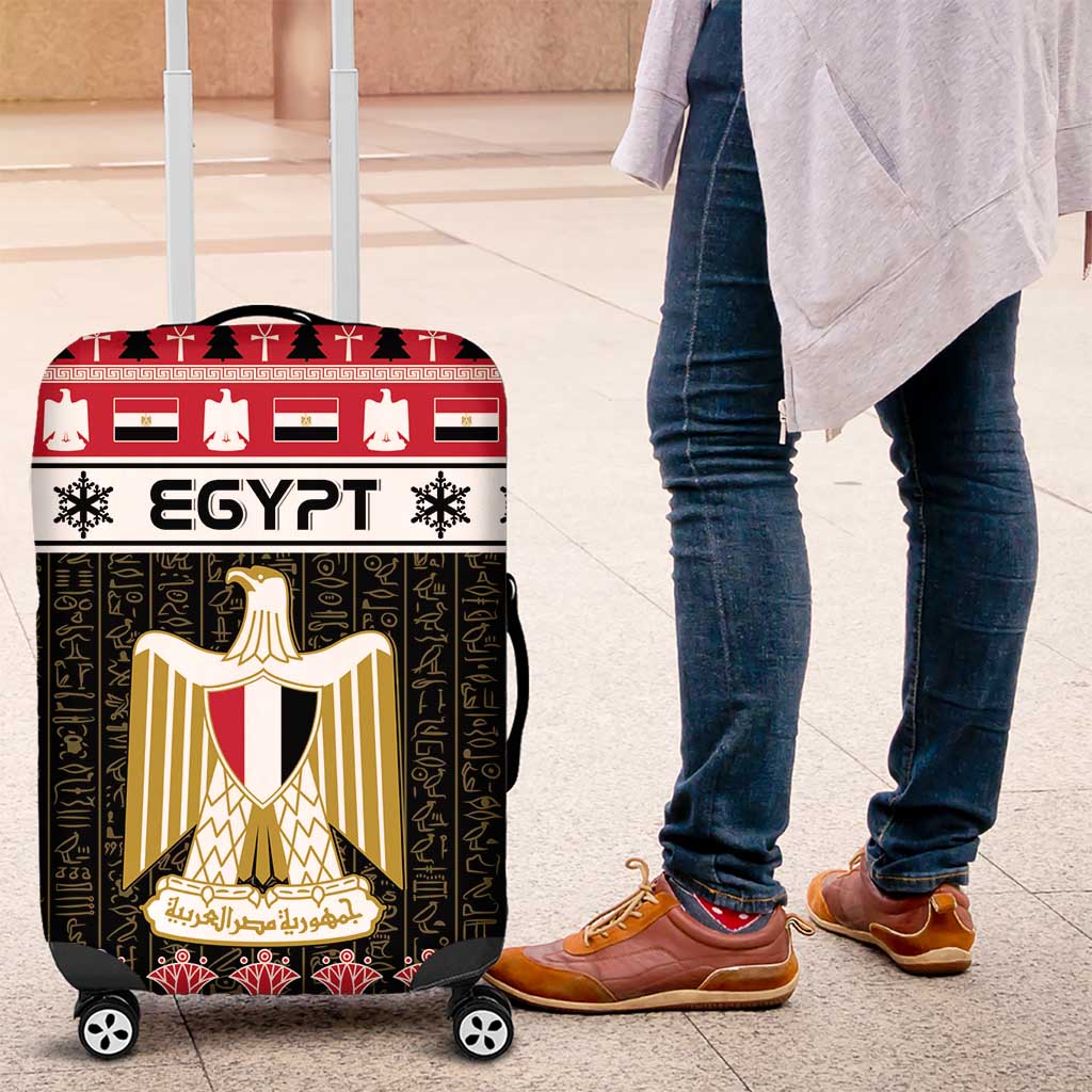 Egypt Christmas Luggage Cover Coat Of Arms Eid Milad Majid - Wonder Print Shop