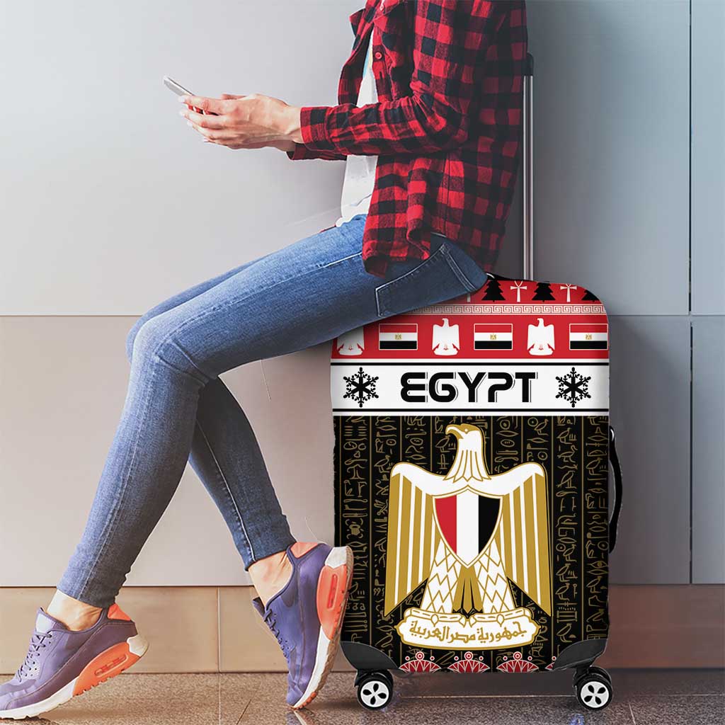 Egypt Christmas Luggage Cover Coat Of Arms Eid Milad Majid - Wonder Print Shop