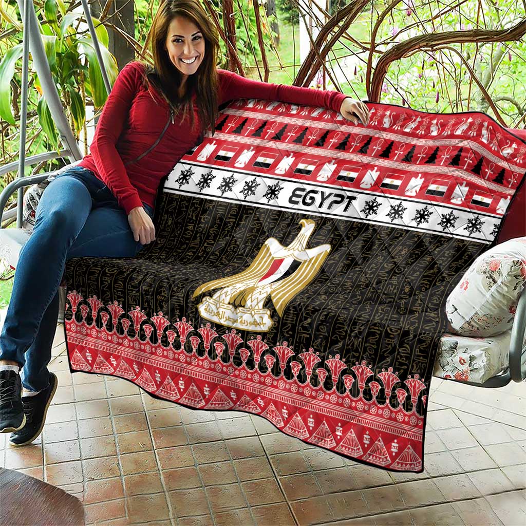 Egypt Christmas Quilt Coat Of Arms Eid Milad Majid - Wonder Print Shop