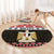 Egypt Christmas Round Carpet Coat Of Arms Eid Milad Majid