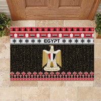 Egypt Christmas Rubber Doormat Coat Of Arms Eid Milad Majid - Wonder Print Shop