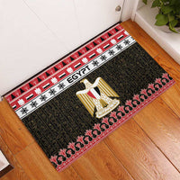 Egypt Christmas Rubber Doormat Coat Of Arms Eid Milad Majid - Wonder Print Shop