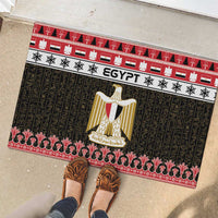 Egypt Christmas Rubber Doormat Coat Of Arms Eid Milad Majid - Wonder Print Shop
