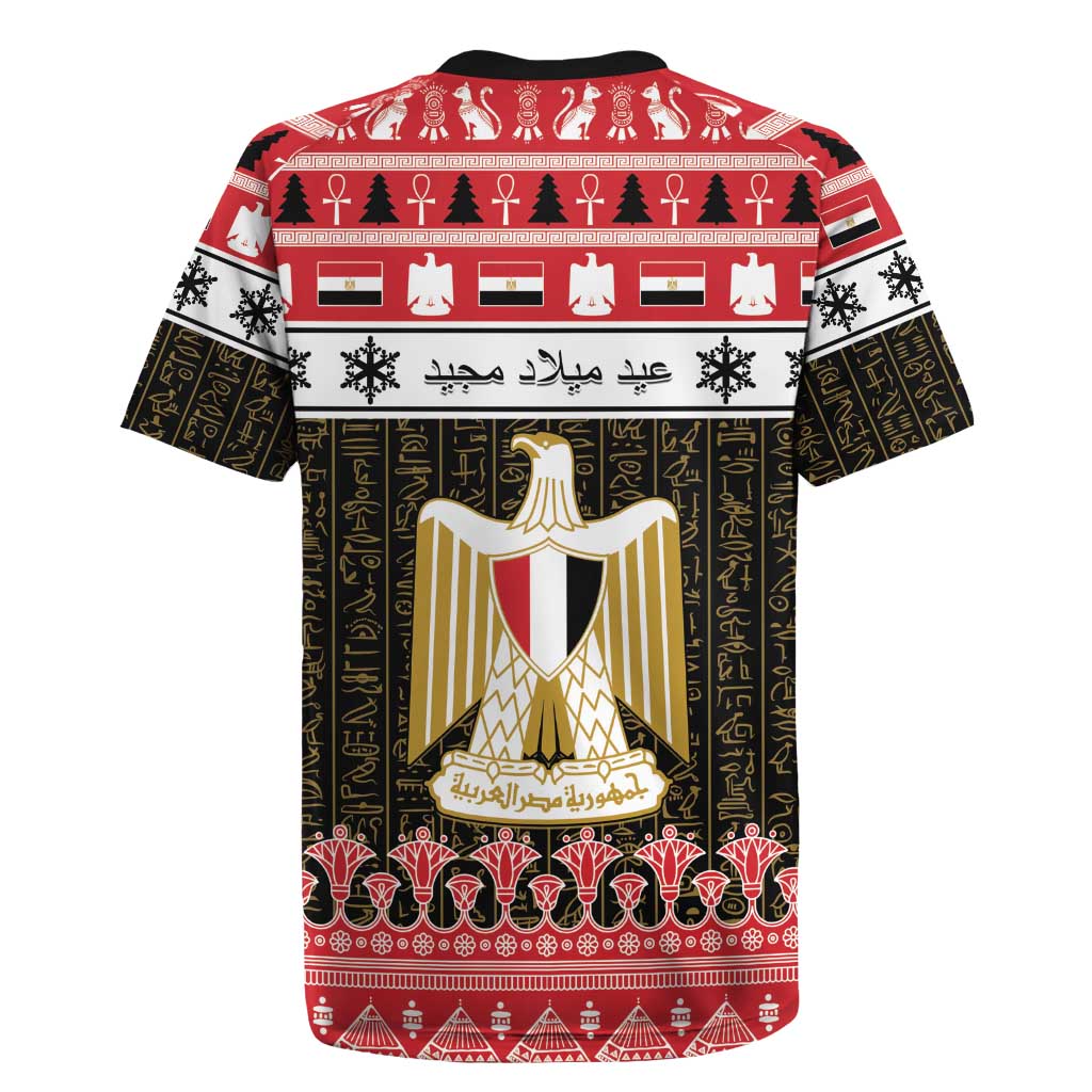 Egypt Christmas Rugby Jersey Coat Of Arms Eid Milad Majid LT15