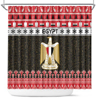 Egypt Christmas Shower Curtain Coat Of Arms Eid Milad Majid