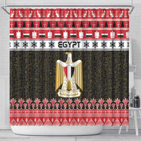 Egypt Christmas Shower Curtain Coat Of Arms Eid Milad Majid