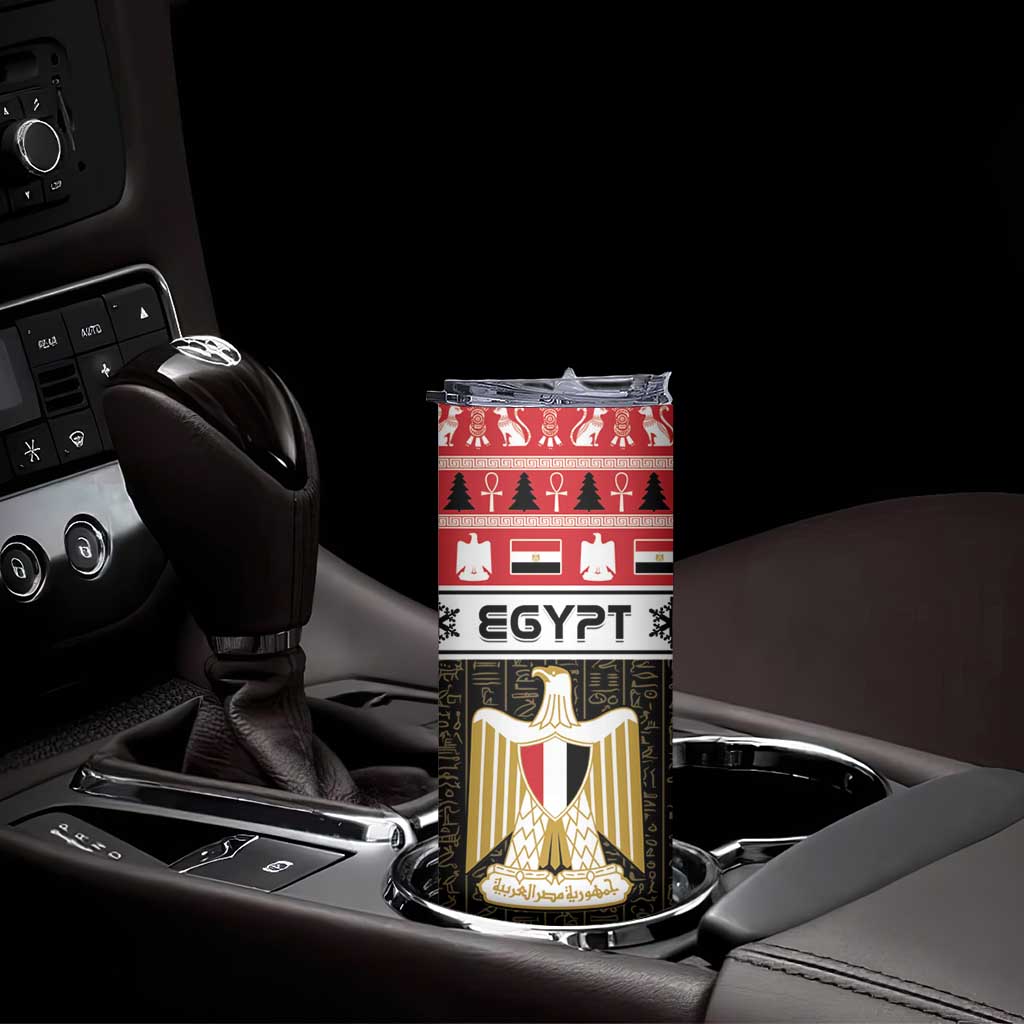 Egypt Christmas Skinny Tumbler Coat Of Arms Eid Milad Majid - Wonder Print Shop