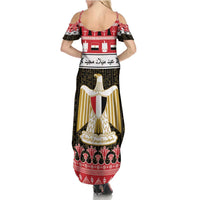Egypt Christmas Summer Maxi Dress Coat Of Arms Eid Milad Majid LT15