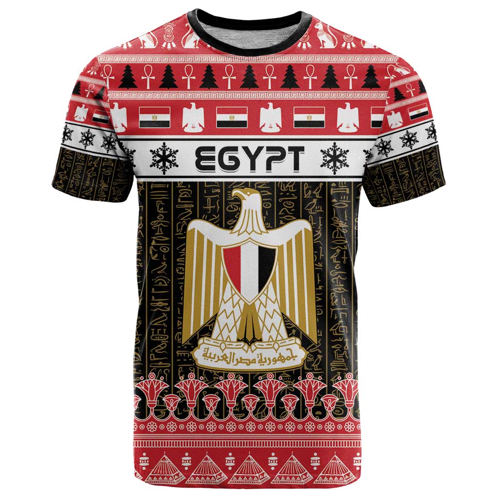 Egypt Christmas T Shirt Coat Of Arms Eid Milad Majid - Wonder Print Shop