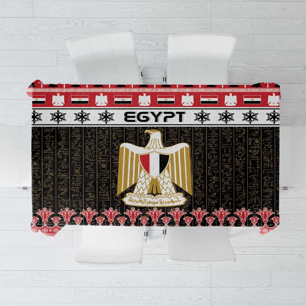 Egypt Christmas Tablecloth Coat Of Arms Eid Milad Majid - Wonder Print Shop