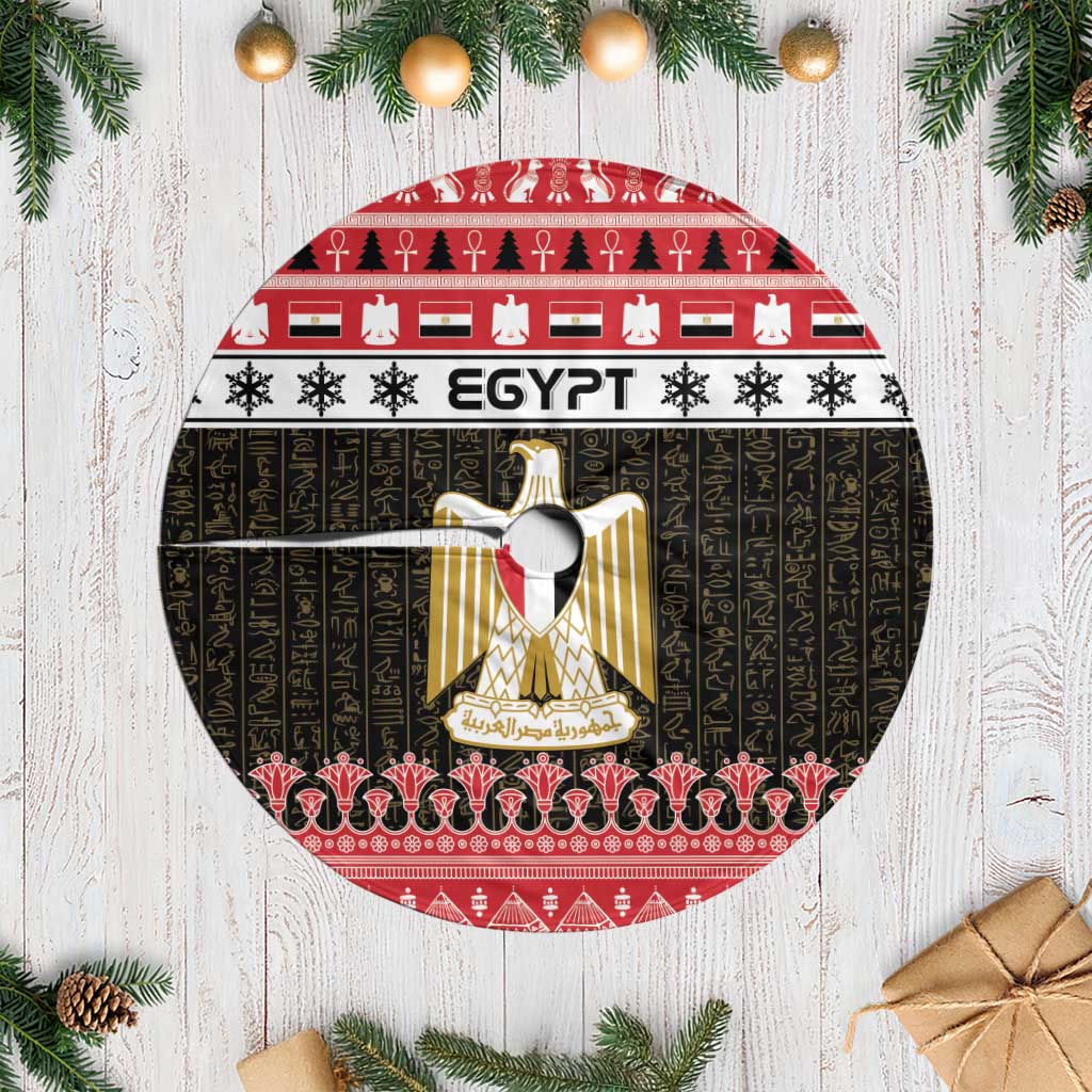 Egypt Christmas Tree Skirt Coat Of Arms Eid Milad Majid - Wonder Print Shop