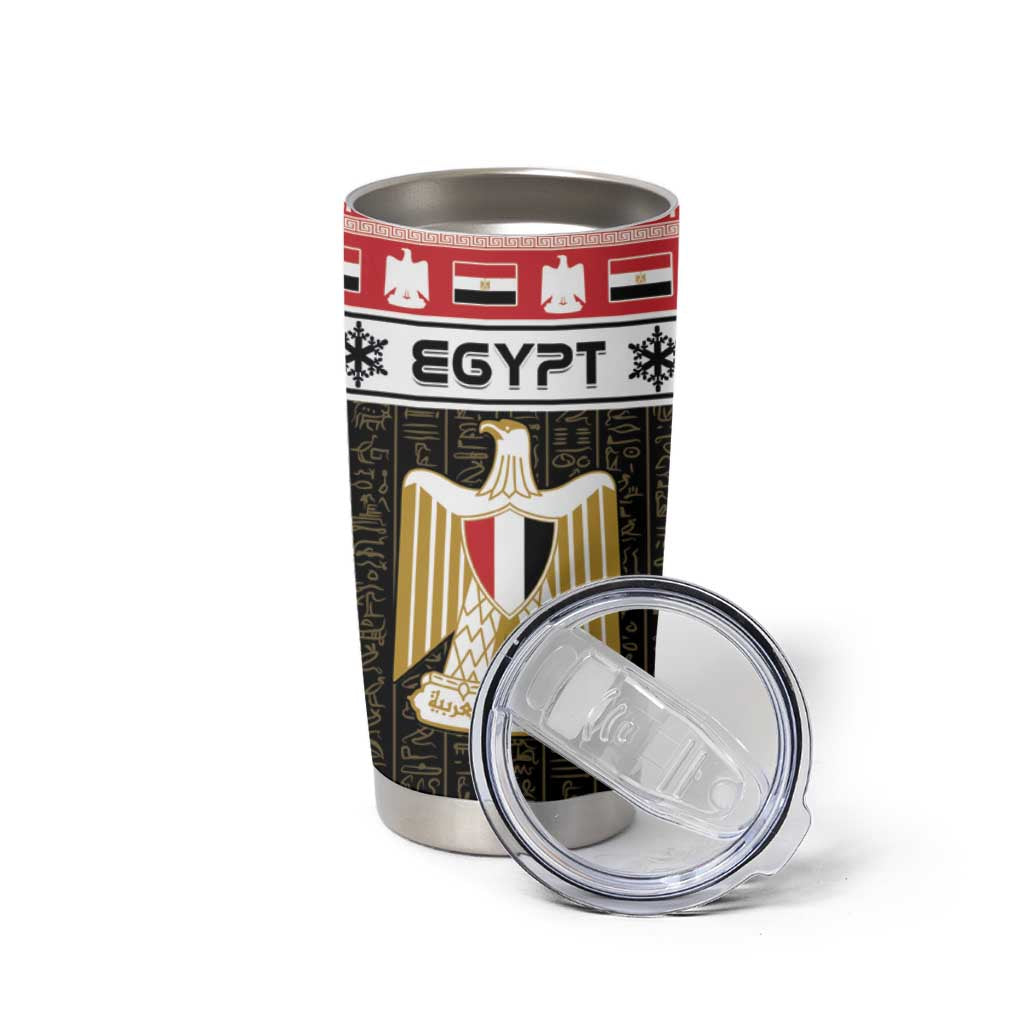 Egypt Christmas Tumbler Cup Coat Of Arms Eid Milad Majid - Wonder Print Shop
