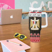 Egypt Christmas Tumbler With Handle Coat Of Arms Eid Milad Majid - Wonder Print Shop