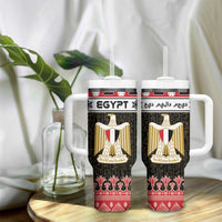 Egypt Christmas Tumbler With Handle Coat Of Arms Eid Milad Majid - Wonder Print Shop