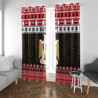Egypt Christmas Window Curtain Coat Of Arms Eid Milad Majid - Wonder Print Shop