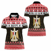 Egypt Christmas Women Polo Shirt Coat Of Arms Eid Milad Majid - Wonder Print Shop
