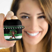 Funny Bigfoot 67 Six Seven Christmas AirPods Case Squatching Through The Snow - Wonder Print Shop