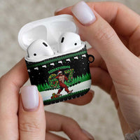 Funny Bigfoot 67 Six Seven Christmas AirPods Case Squatching Through The Snow - Wonder Print Shop