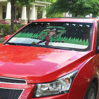 Funny Bigfoot 67 Six Seven Christmas Auto Sun Shade Squatching Through The Snow - Wonder Print Shop