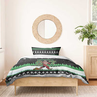 Funny Bigfoot 67 Six Seven Christmas Bedding Set Squatching Through The Snow - Wonder Print Shop