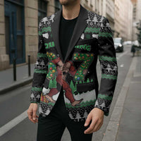 Funny Bigfoot 67 Six Seven Christmas Blazer Squatching Through The Snow - Wonder Print Shop