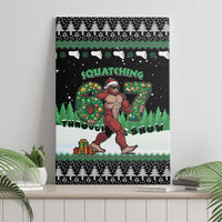Funny Bigfoot 67 Six Seven Christmas Canvas Wall Art Squatching Through The Snow - Wonder Print Shop