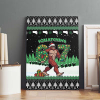 Funny Bigfoot 67 Six Seven Christmas Canvas Wall Art Squatching Through The Snow - Wonder Print Shop