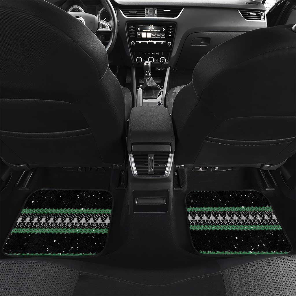 Funny Bigfoot 67 Six Seven Christmas Car Mats Squatching Through The Snow - Wonder Print Shop
