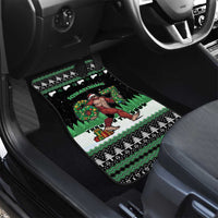 Funny Bigfoot 67 Six Seven Christmas Car Mats Squatching Through The Snow - Wonder Print Shop
