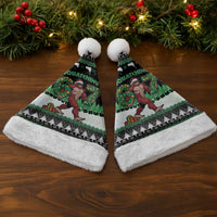 Funny Bigfoot 67 Six Seven Christmas Santa Hat Squatching Through The Snow - Wonder Print Shop