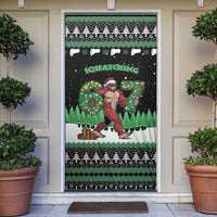 Funny Bigfoot 67 Six Seven Christmas Door Cover Squatching Through The Snow - Wonder Print Shop