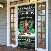 Funny Bigfoot 67 Six Seven Christmas Door Cover Squatching Through The Snow - Wonder Print Shop