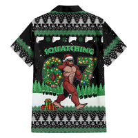 Funny Bigfoot 67 Six Seven Christmas Family Matching Mermaid Dress and Hawaiian Shirt Squatching Through The Snow - Wonder Print Shop