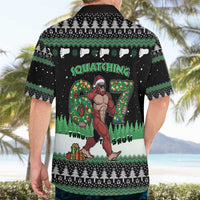 Funny Bigfoot 67 Six Seven Christmas Hawaiian Shirt Squatching Through The Snow - Wonder Print Shop