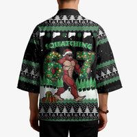 Funny Bigfoot 67 Six Seven Christmas Kimono Squatching Through The Snow - Wonder Print Shop