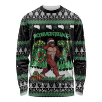 Funny Bigfoot 67 Six Seven Christmas Long Sleeve Shirt Squatching Through The Snow - Wonder Print Shop