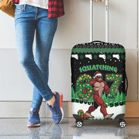 Funny Bigfoot 67 Six Seven Christmas Luggage Cover Squatching Through The Snow - Wonder Print Shop