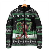 Funny Bigfoot 67 Six Seven Christmas Padded Jacket Squatching Through The Snow - Wonder Print Shop