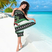 Funny Bigfoot 67 Six Seven Christmas Sarong Squatching Through The Snow - Wonder Print Shop