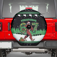 Funny Bigfoot 67 Six Seven Christmas Spare Tire Cover Squatching Through The Snow - Wonder Print Shop