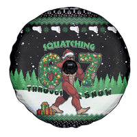Funny Bigfoot 67 Six Seven Christmas Spare Tire Cover Squatching Through The Snow - Wonder Print Shop