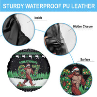 Funny Bigfoot 67 Six Seven Christmas Spare Tire Cover Squatching Through The Snow - Wonder Print Shop
