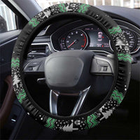 Funny Bigfoot 67 Six Seven Christmas Steering Wheel Cover Squatching Through The Snow - Wonder Print Shop